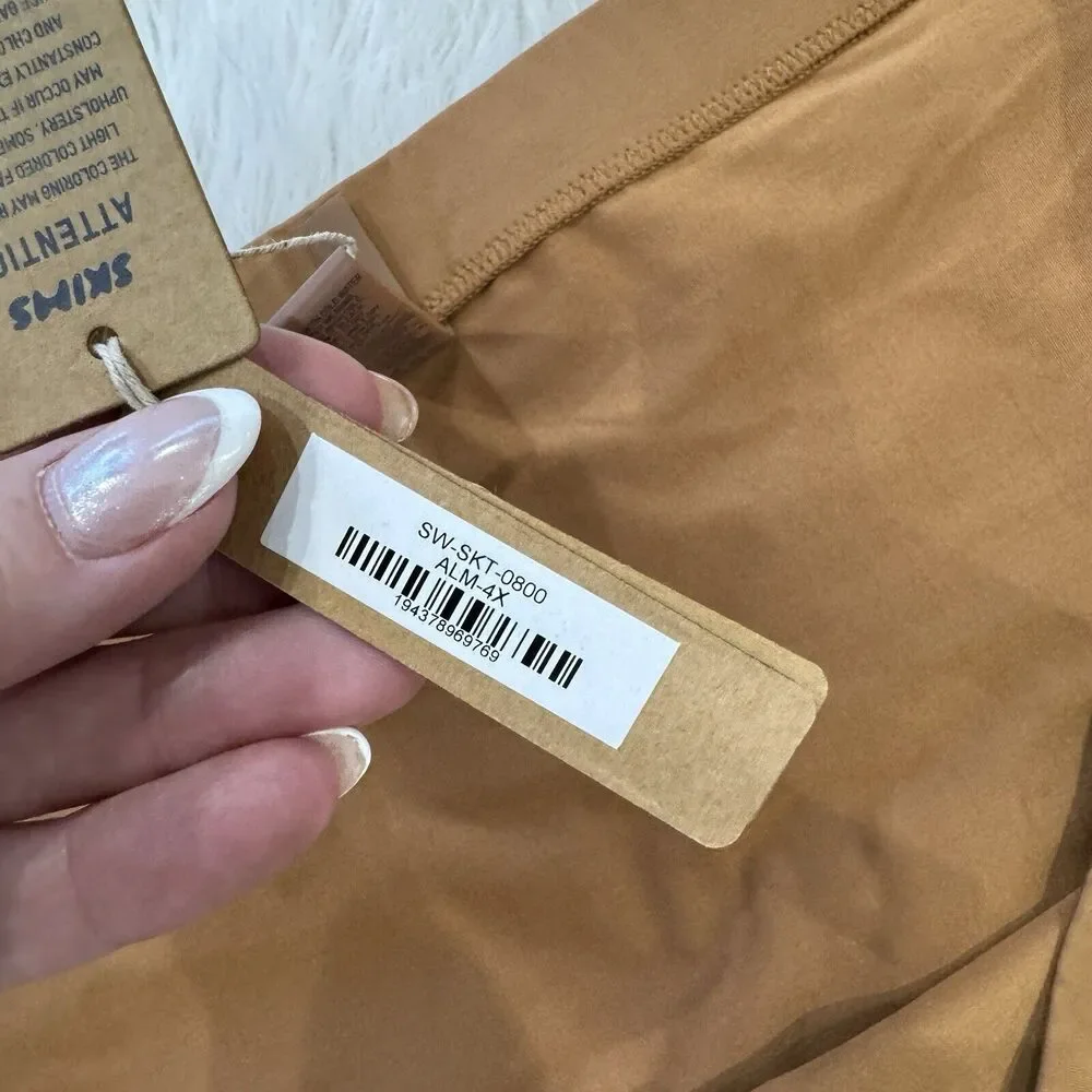 Skims Brown Swim Skirt New 4X